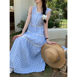 Đầm phối ren tầng dáng dài - Mii