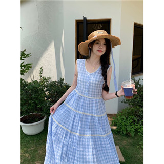 Đầm phối ren tầng dáng dài - Mii