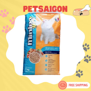 [THỨC ĂN CHO MÈO] THỨC ĂN MININO YUM CHO MÈO VỊ HẢI SẢN - BAO 7KG