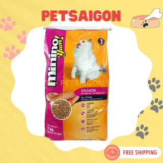 [THỨC ĂN CHO MÈO] THỨC ĂN MININO YUM CHO MÈO VỊ CÁ HỒI - BAO 7KG