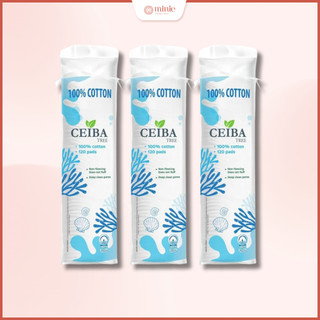 Combo 3 bông tẩy trang ceiba 120 miêng 100% cotton pads