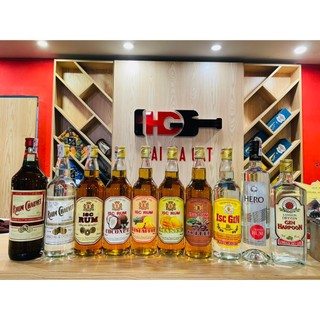 Nguyên liệu làm bánh và pha chế - hương rum và gin nhãn hiệu Việt Nam