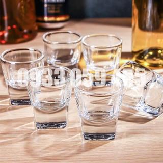 Set 6 ly uống rượu shot rượu đế dày, bình rót rượu mỏ rót, ly sot chén uống rượu cup