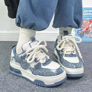  Giầy Thể Thao Sneakers DeMin Phối Jean Hàng Qccc Shoes