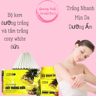 Kem body và tắm trắng da toàn thân nâng tone body dứa Cosy White 250g