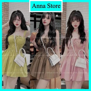 Đầm 2 dây babydoll có quần trong -  MẪU HOT M168