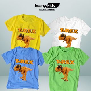 Áo Thun In hình Khủng Long Bạo Chúa T-Rex Jurassic World Dino Trackers Tyrannosaurus Rex dành cho bé ( Mẫu TREX01)
