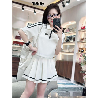 Set váy prdaa cổ đức siu cấp