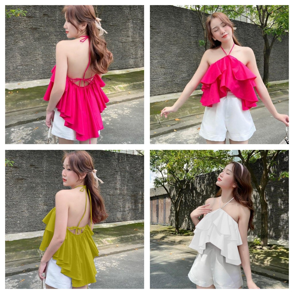 Áo yếm cột nơ lưng siêu xinh mới về