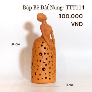 Tượng Búp Bê Đất Nung Trang Trí