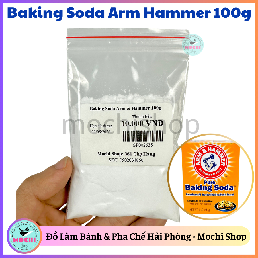 Baking Soda Arm Hammer 100g (chiết lẻ) (gói)