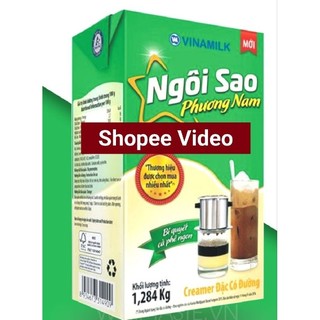 Sữa tươi Vinamilk (1lít) / Sữa đặc Ngôi Sao phương nam (NSPN) 1,284kg