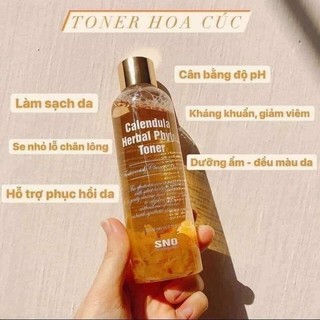 Nước hoa hồng, toner hoa cúc SNO 200ml kiềm dầu ngừa mụn hiệu quả