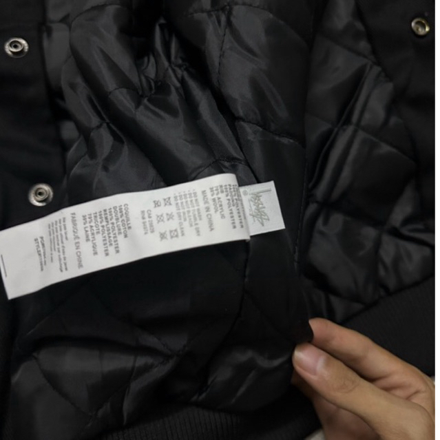 ⚡️Mirro Quality⚡️Áo Khoác Bóng Chày Stussyyy Trần Bông