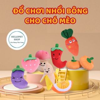 Đồ chơi nhồi bông cho chó mèo HELLLOPET phát tiếng kêu, Thú bông có tiếng cho chó mèo H56