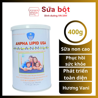Sữa Anpha Lipid USA 400g - Sữa tăng cân, tăng chiều cao, ngừa loãng xương, tăng cường miễn dịch