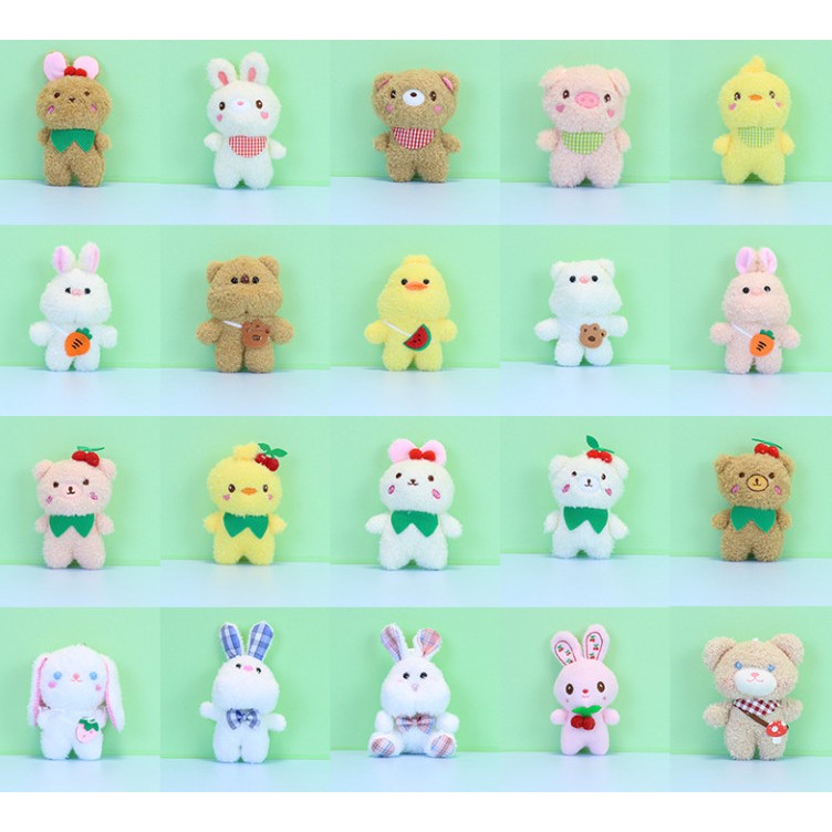 Phụ Kiện Vải Bông Treo Thú bông nhí hoạt hình siêu cute