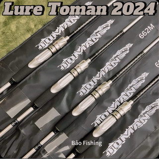 Cần câu lure toman máy đứng s662m khoen fuji cao cấp- cần câu cá chuyên lure chính hãng