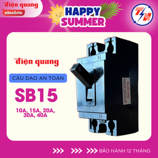 Cầu dao an toàn Điện Quang ĐQ SB15 - CB Cóc 10A, 15A, 20A, 30A, 40A