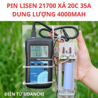 PIN LISEN 21700 DUNG LƯỢNG 4000MAH, XẢ CAO 35A, NỘI TRỞ 8 9 MILIOM, BÓC MÁY CHƯA QUA SẠC XẢ