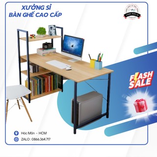 Bàn liền kệ 3 tầng , bàn học , để máy vi tính,bàn văn phòng có kèm kệ sách - Tổng kho sỉ nội thất