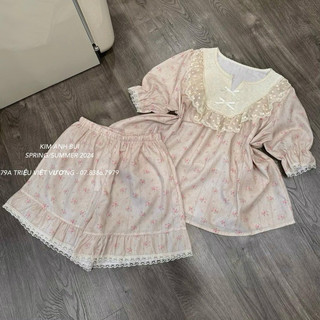 bộ thô ren hoa nhí q24