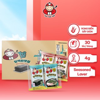 [MUA THÙNG TẶNG 2 HỘP BIG SHEET] Snack Ăn Vặt Rong Biển Taokaenoi Các Vị Giòn Tan, Cuộn Cơm Ăn Liền -Nhập Khẩu Thái Lan