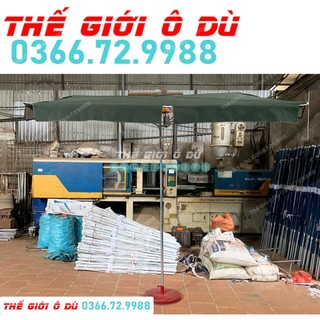 Ô dù chính tâm vuông mái chéo 2mx2m5 2m2x2m7 2m5x3m