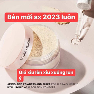 (Chỉ bán aut)Phấn phủ bột Laura Mercier trắng mới tặng bông phấn
