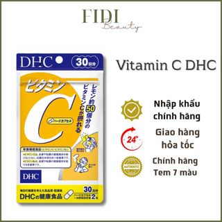 Viên Uống DHC Vitamin C Nhật Bản Giúp Sáng Da Mờ Thâm 30/90 Ngày - Fidi Beauty
