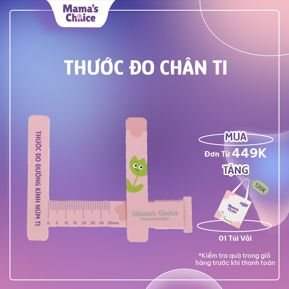 Thước Đo Ti Mama’s Choice, Xác Định Đường Kính Núm Ti Mẹ, Giúp Mẹ Chọn Được Size Phễu Phù Hợp Khi Hút Sữa