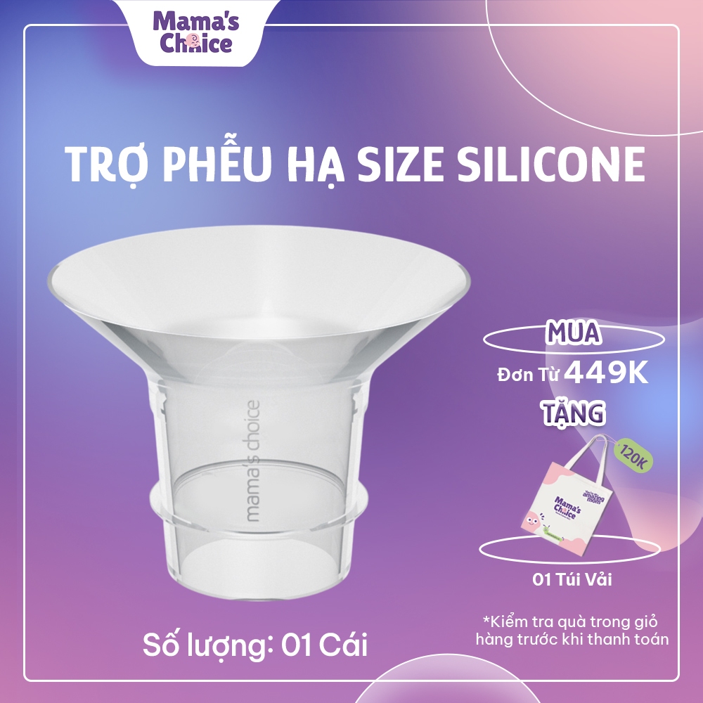 Trợ Phễu Silicone Mama's Choice NewFit, Đệm Hạ Size Phễu Size 15-17-19-21mm, Hút Sữa Hiệu Quả và Êm Ái (01 Cái)