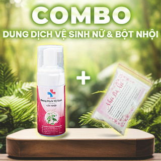 1 chai dung dịch vệ sinh cây Nhội và 1 gói bột Nhội 100gr