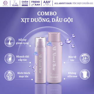 AAH Combo 2SP Xịt Dưỡng & Dầu Gội - Spray & Shampoo