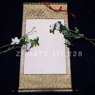 Biểu lụa giấy dó cỡ trung 40cm