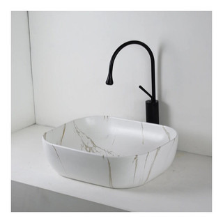 [ Giá kho ] Chậu rửa mặt lavabo họa tiết đặt bàn đá.