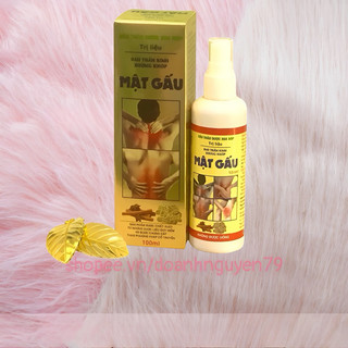 Chai xịt xoa bóp dược liệu Mat Gau, 100ml, đau lưng, cổ vai gáy, cơ xương khớp