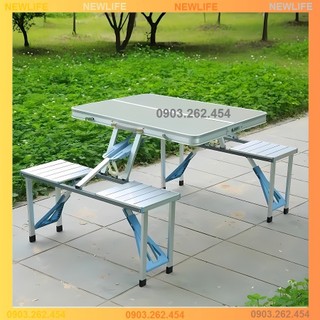 Bộ bàn ghế dã ngoại khung nhôm cao cấp xếp gọn