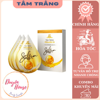 [Tách lẻ 1 gói] Tắm trắng Collagen X3 Mix Saffron mới