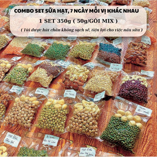 Set sữa 7 ngày, hạt mix 50g mỗi gói, các vị khác nhau - Tặng kèm công thức nấu sữa hạt