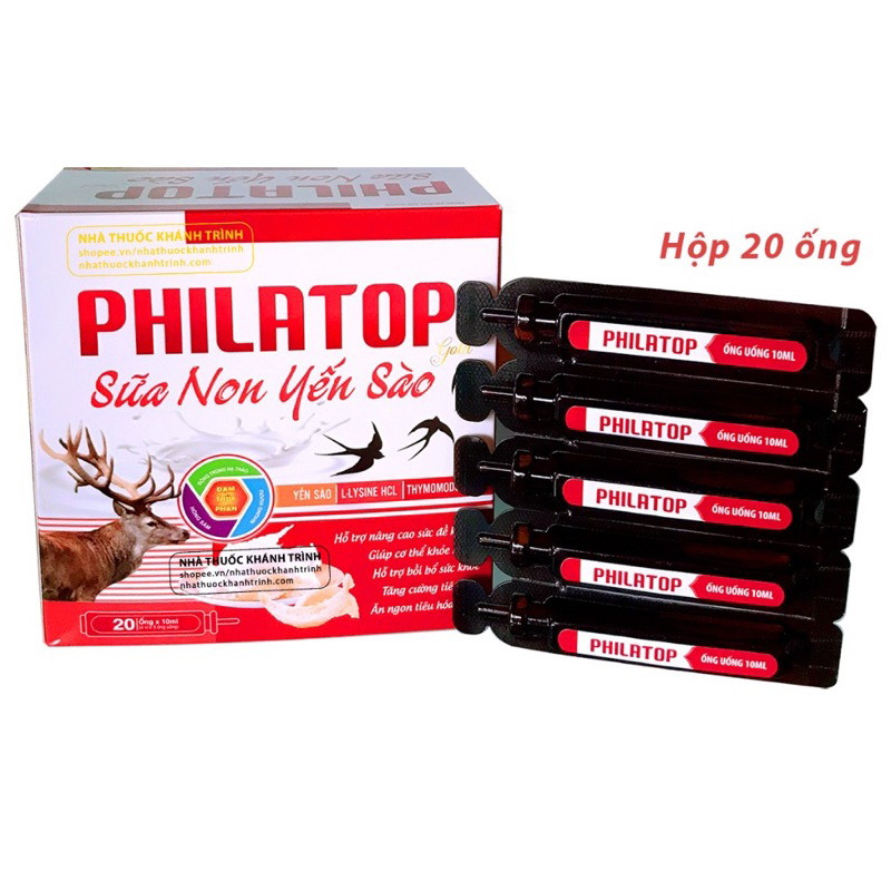 PHILATOP SỮA NON YẾN SÀO ỐNG NHỰA