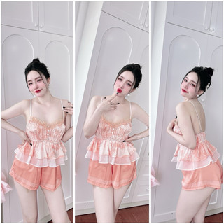 Bộ đùi lụa latin nút bọc viền ren 40-58kg