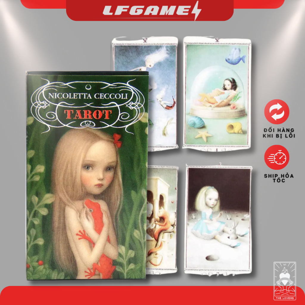 Bộ bài Tarot NICOLETTA CECCOLI bói bài oracle Size tiêu chuẩn [MUA 2 BỘ BẤT KÌ TẶNG ĐÁ THANH TẨY]