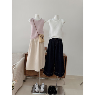 Áo len đan dáng tank top summer 1610