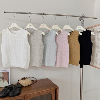 Áo len đan dáng tank top summer 1610