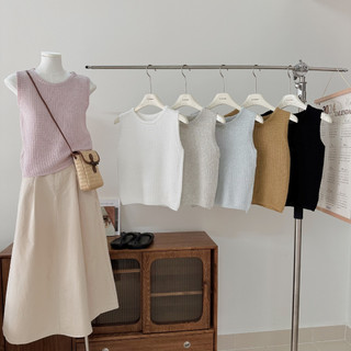 Áo len đan dáng tank top summer 1610