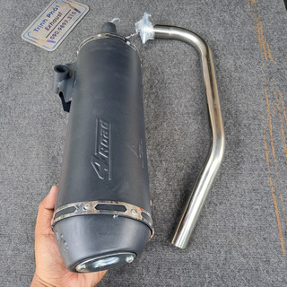 Pô 4road đen dài kèm tiêu + cổ vario 125-150, vision, ab2012