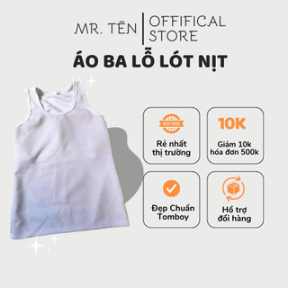 Mr Tẽn | Áo Ba Lỗ Dài Lót Nịt Ngực Tomboy - 3 Lỗ Lót Nịch Nẹp Bó Trong Ngực Trắng Đen Giá Rẻ Thể Thao Bigsize Cho Tomboy