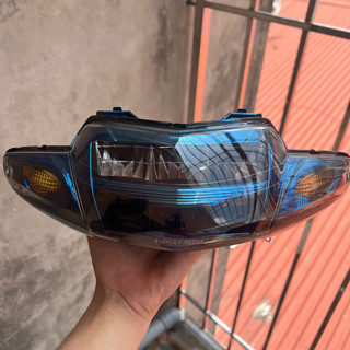Choá đầu đèn pha led 2 tầng xe Wave nhỏ zx alpha