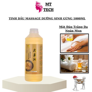 Tinh Dầu Massage Body Gừng | Ngải Chai 1000ml Dùng Trong Dưỡng Sinh Spa